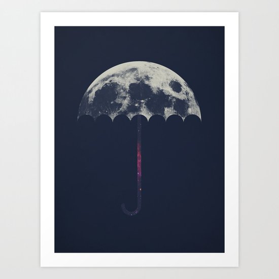Space Umbrella Art Print