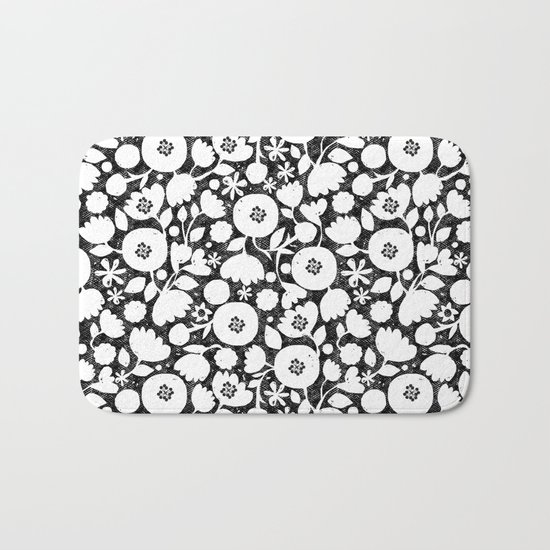 clear cut flowers Bath Mat