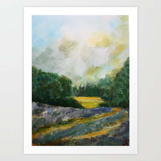 Lavender Field Art Print