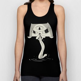 T-shirt  with Mystic Cat licking Space / Galaxy Milk Road / Illustration Tank Top
