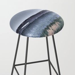 Scottish Highlands Mountain Pine Tree Line in I Art and Afterglow  Bar Stool