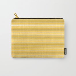 Yellow & White Venetian Stripe Carry-All Pouch