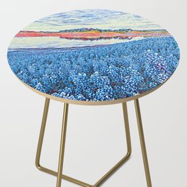 Shoreline Lupines Side Table