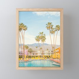 Palm Springs Pool Framed Mini Art Print