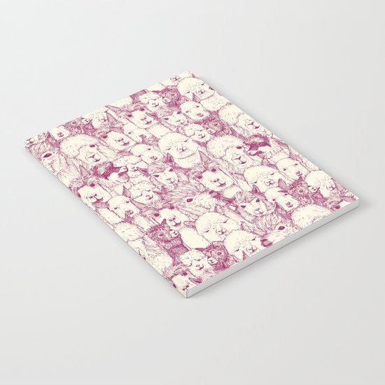 just alpacas cherry pearl Notebook