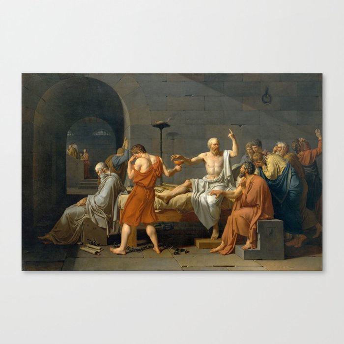 The Death of Socrates Canvas Print