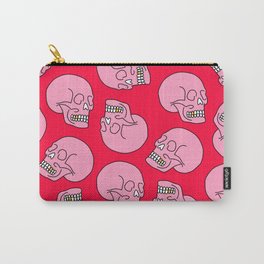 Pink Skull Carry-All Pouch