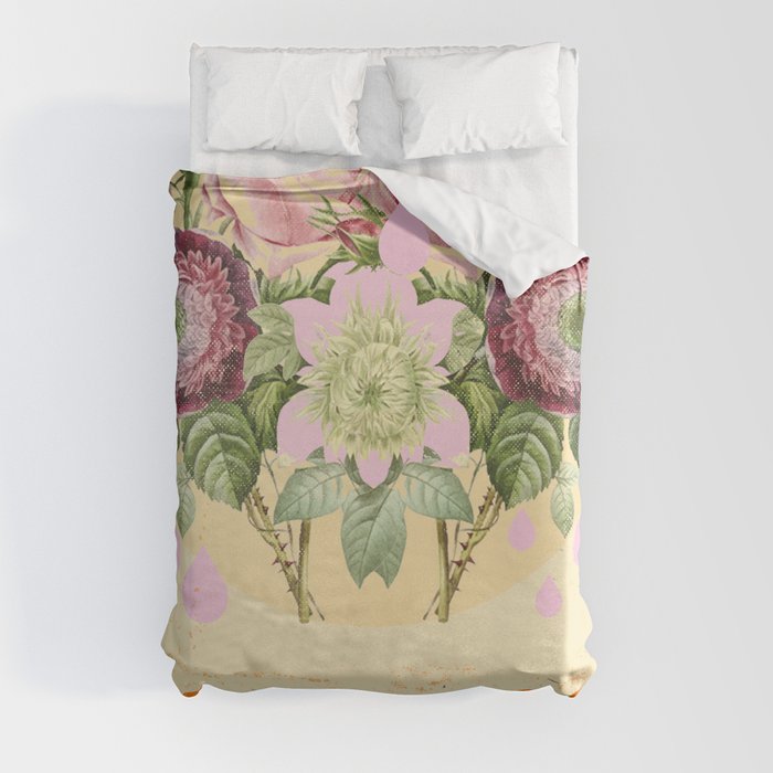 PSYCHEDELIC FLOWERS Duvet Cover