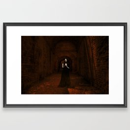 Praying Woman Framed Art Print