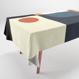 mid century abstract shapes fall winter 4 Tablecloth