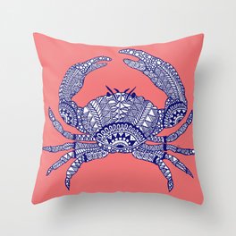 Charlotte the Crab Throw Pillow