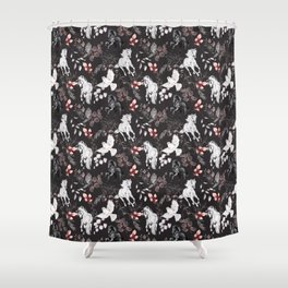 Horses And Doves Shower Curtain