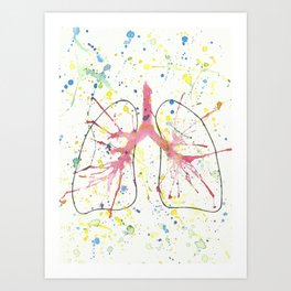 Splash Lung Art Print