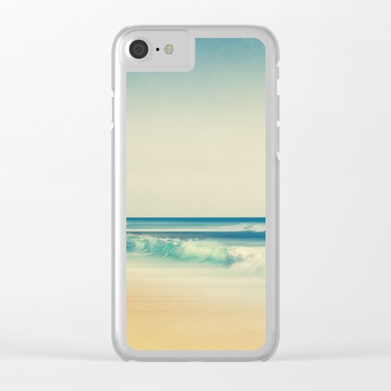 emerald surf Clear iPhone Case