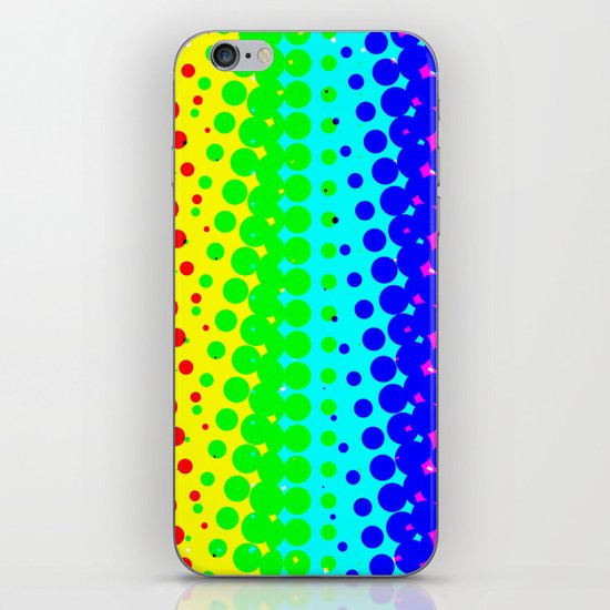 RAINBOW COLOR DOT iPhone & iPod Skin