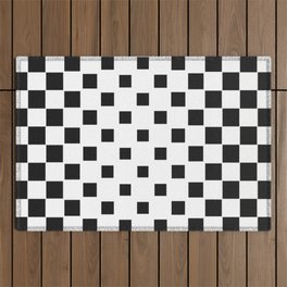 CHEQURED FLAG RACING Outdoor Rug
