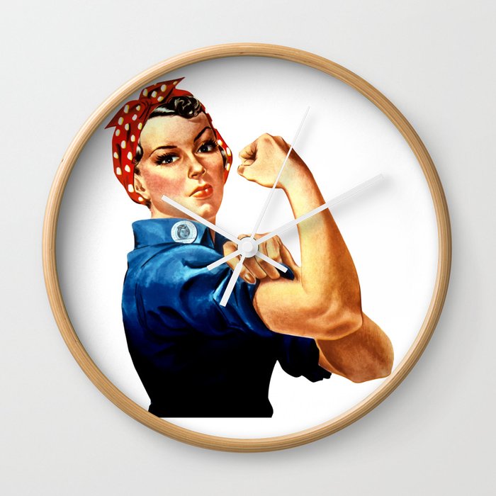 Rosie The Riveter Wall Clock