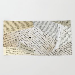 Anne Lister's Diary Beach Towel