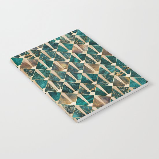 Art Deco Tiles - Ocean Notebook