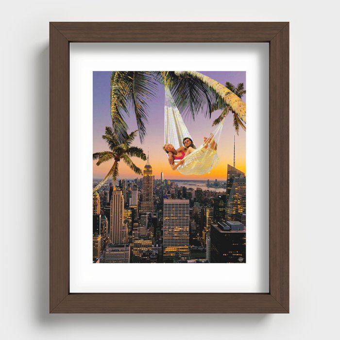 Staycation Recessed Framed Print