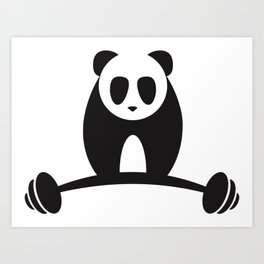 Panda lift Art Print