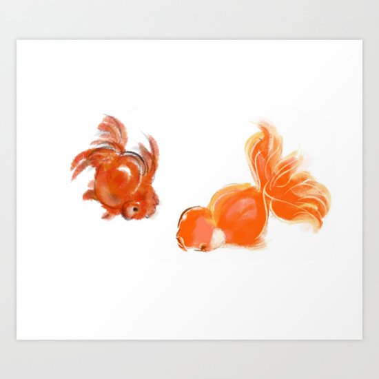 goldfish 1 Art Print