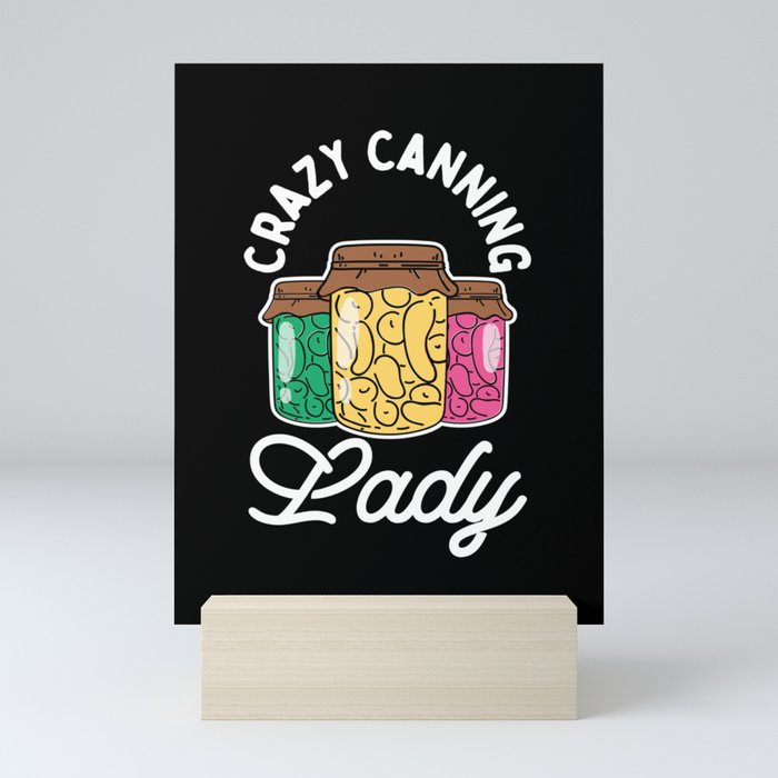 Crazy Canning Lady Mini Art Print