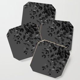 Eucalyptus Charcoal Noir Delight #1 #foliage #decor #art #society6 Coaster