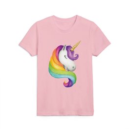 Rainbow Unicorn Kids T Shirt