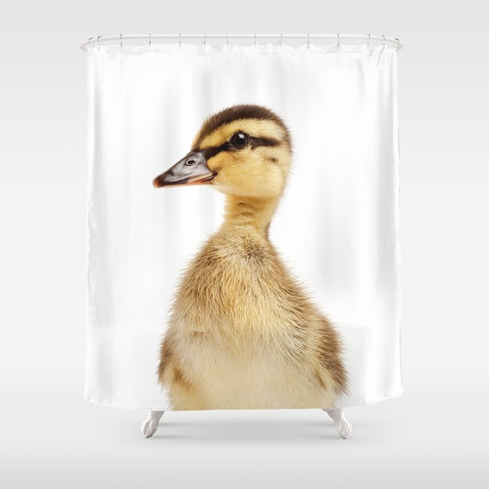 Duckling, Farm Animals, Art for Kids, Baby Animals Art Print By Synplus Shower Curtain