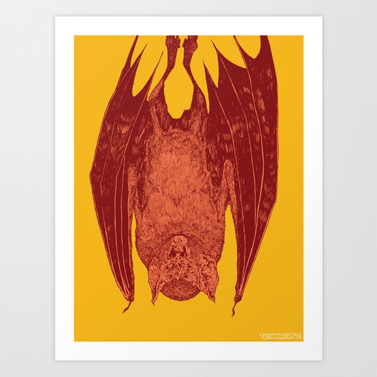 vampire bat Art Print