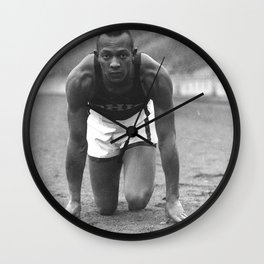 Jesse Owens - Black Culture - Black History Wall Clock