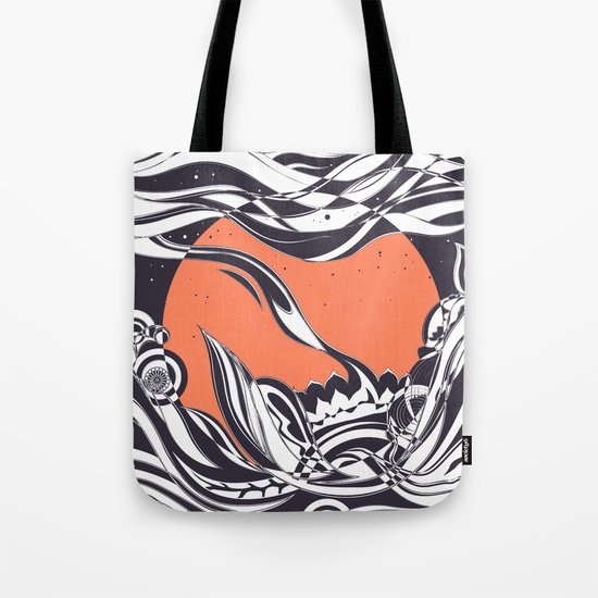 Ink sunset Tote Bag