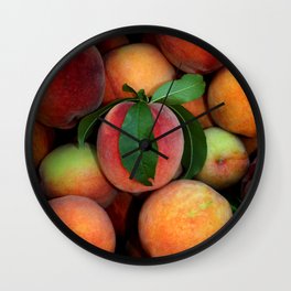 Peachy Peaches Wall Clock