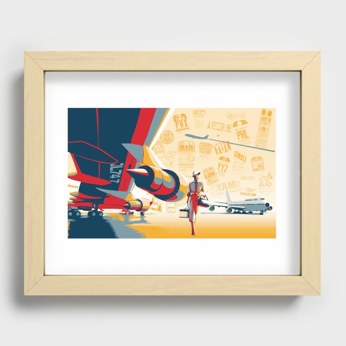 Come fly with me Recessed Framed Print