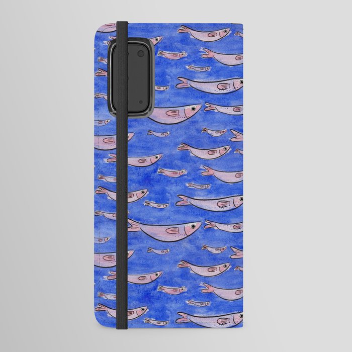 Blue fish Android Wallet Case