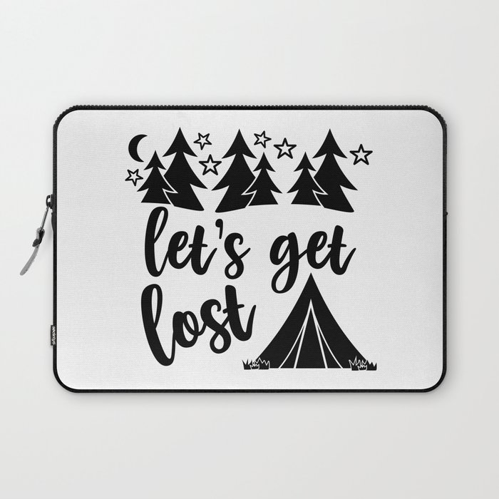 Let's Get Lost Camping Adventure Laptop Sleeve