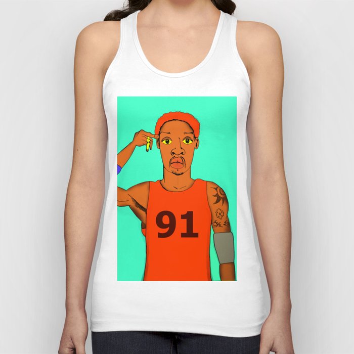 The basketball player 91 the worm legend red Tank Top