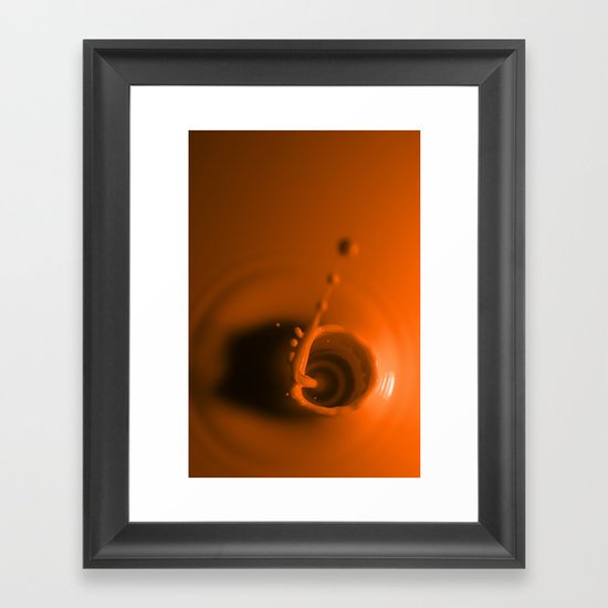 A Drop of Orange Framed Art Print