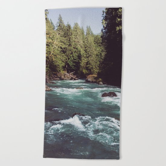 Pacific Northwest Wilderness Beach Towel