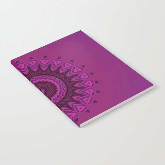 Deep purple mandala Notebook