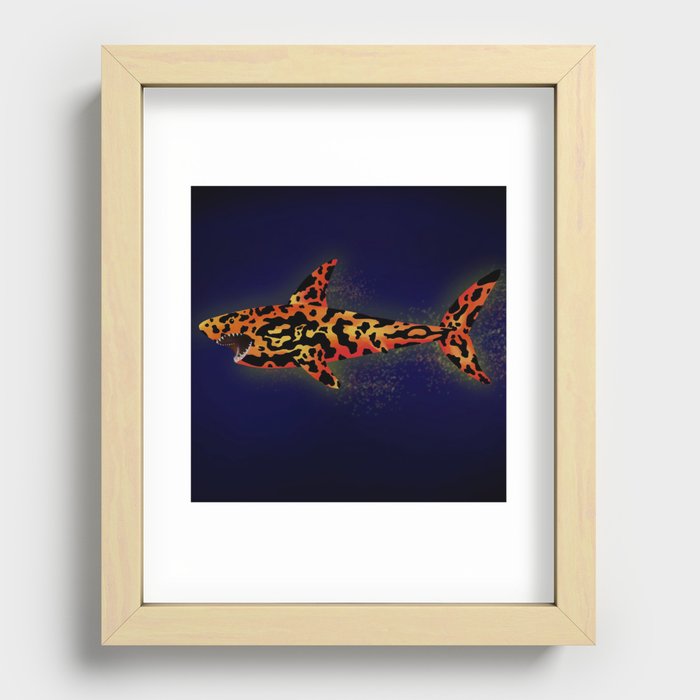 Lava Shark Recessed Framed Print