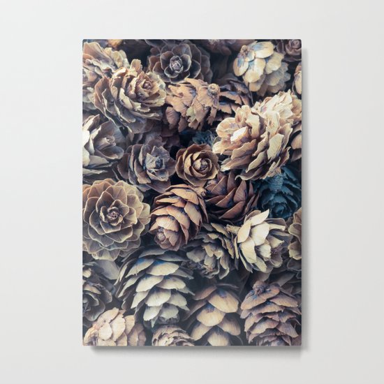 Tiny Pinecones Metal Print