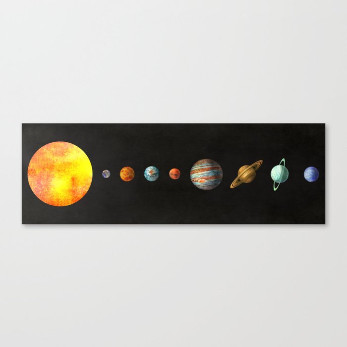 The Solar System  Canvas Print