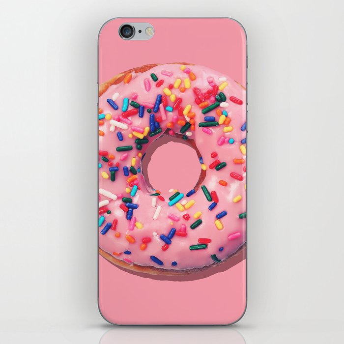 Pink Donut iPhone Skin