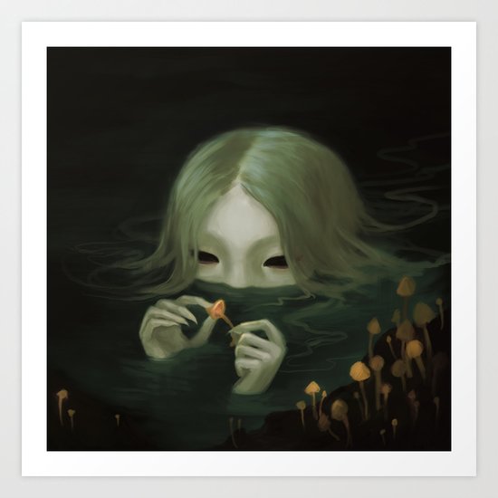 Swamp Girl Art Print