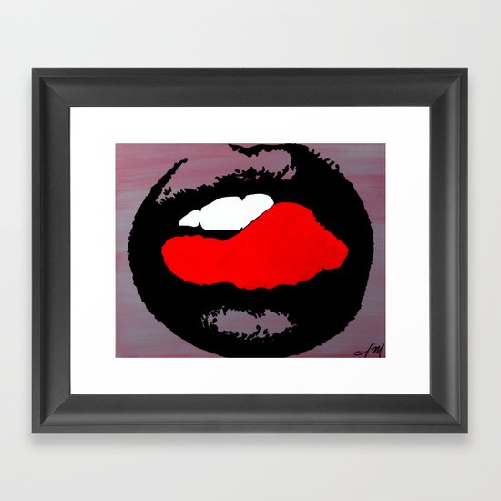 Lips Framed Art Print