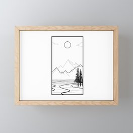 The Majestic Mountains Framed Mini Art Print