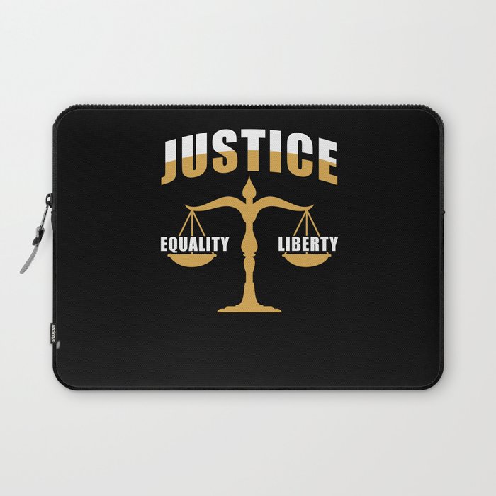Lawyer Gift justice equality liberty Laptop Sleeve