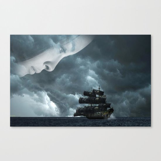 Pirate boat Canvas Print